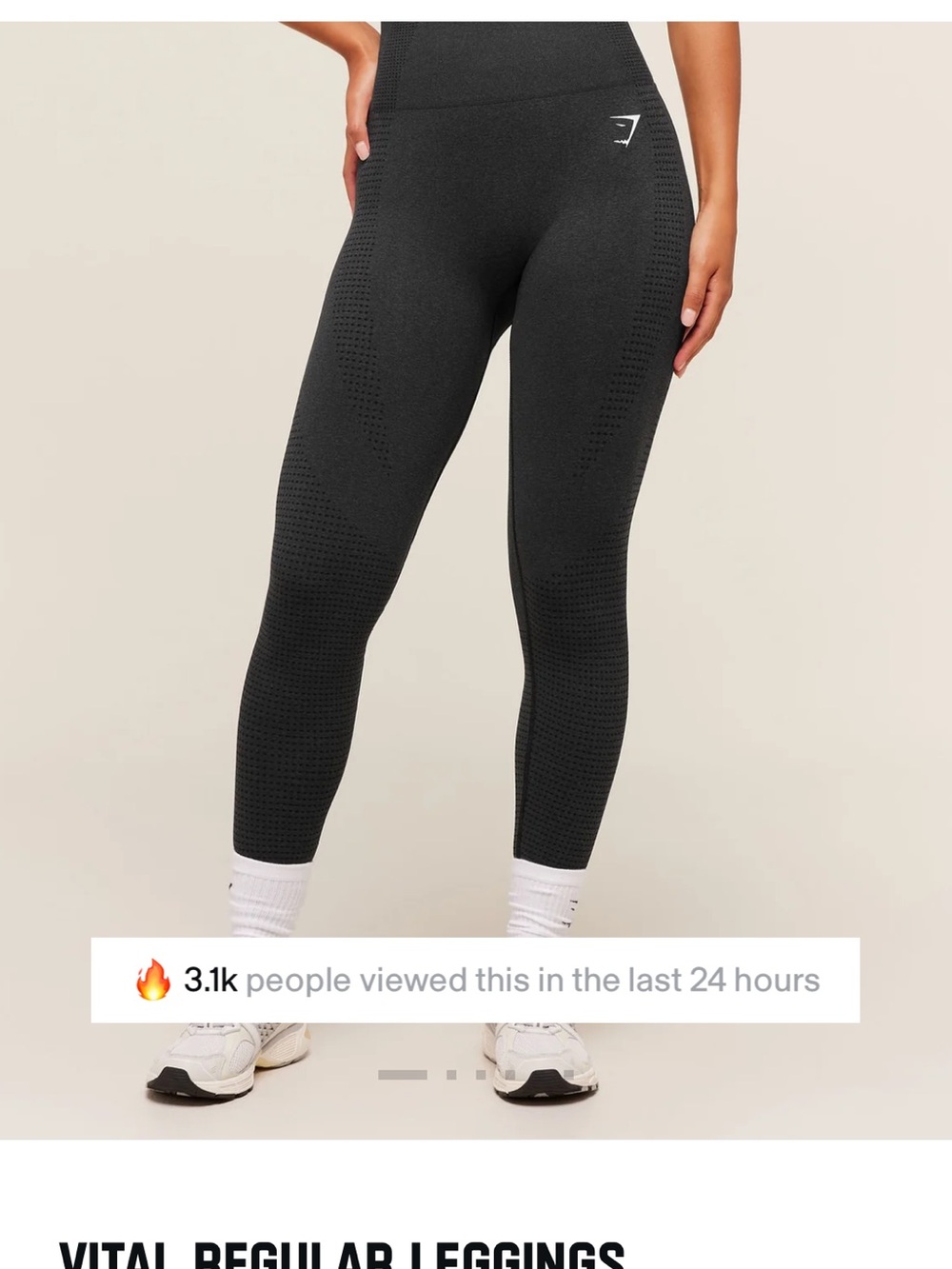 Gymshark Black Vital Seamless High-Waist Leggings